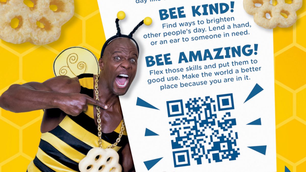 Terry Crews on new Honeycomb Cereal packaging as part of its AR experience.