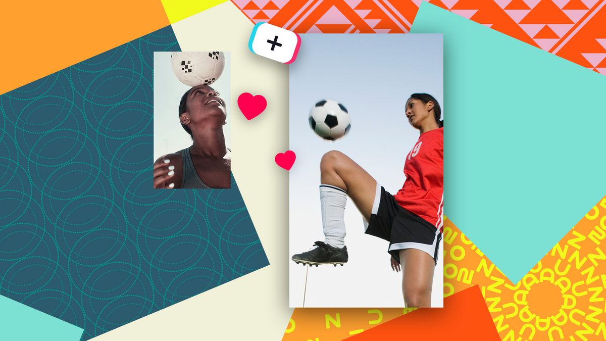 An image depicting soccer content generated on TikTok as part of a tie-up between the social platform and FIFA.