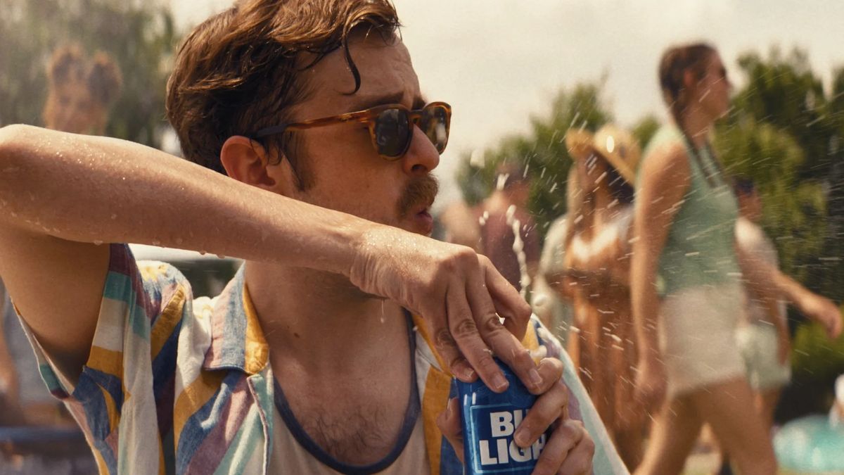 A man drinks a Bud Light in the brand's new summer campaign