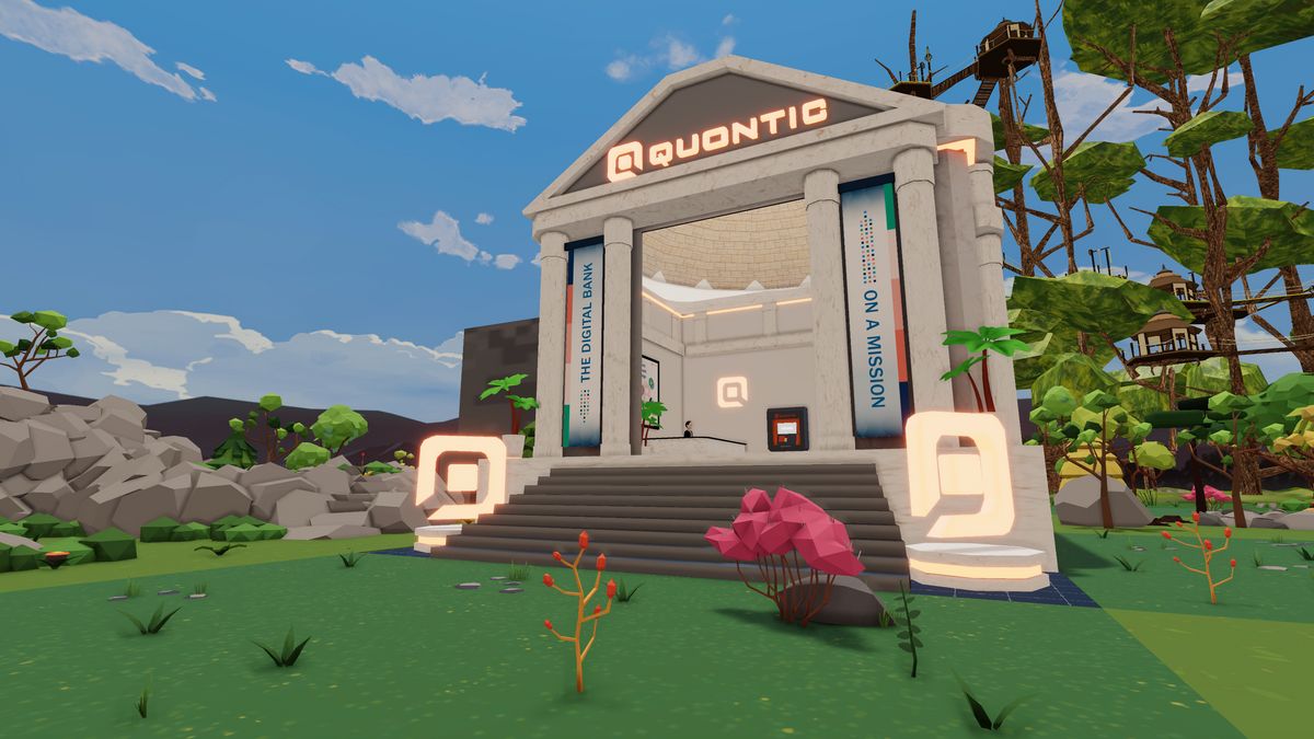 Quontic Bank outpost Decentraland