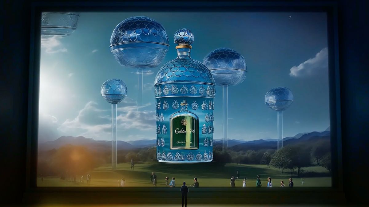 AI art from Guerlain's "Born in 1853. Made for the future" short film