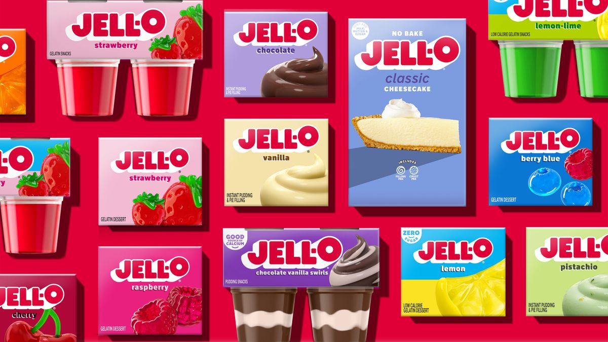 Jell-O portfolio after rebrand